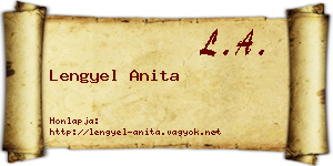 Lengyel Anita névjegykártya